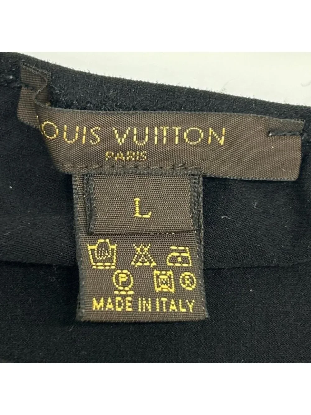 Louis Vuitton Black Shear Cut Replacement Blouse with